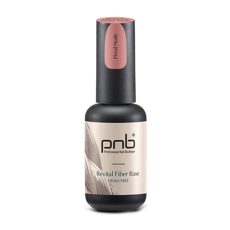 Файбер база для гель-лаку PNB Revital Fiber Base Hema Free Floral Nude, 8 мл