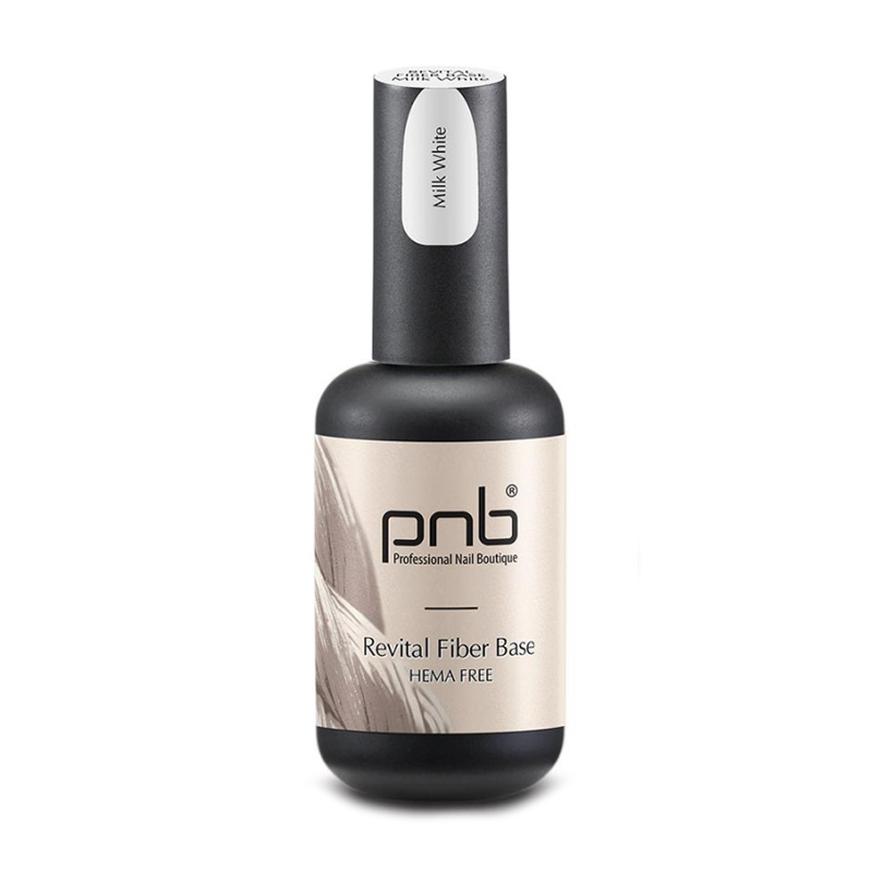 Файбер база для гель-лаку PNB Revital Fiber Base Hema Free White Milk, 17 мл