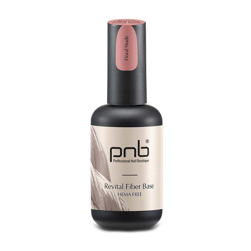 Файбер база для гель-лаку PNB Revital Fiber Base Hema Free Floral Nude, 17 мл