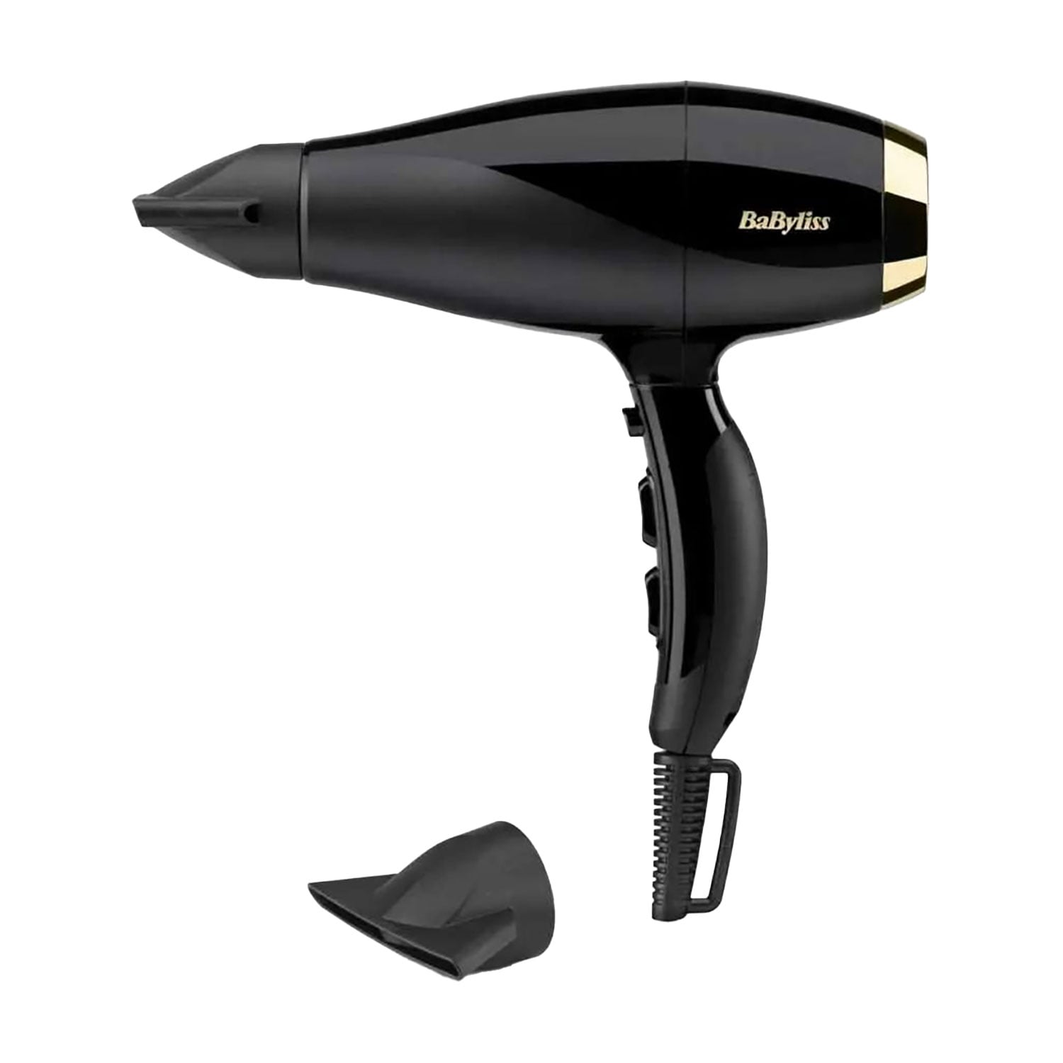 Фен для волосся BaByliss Super Pro 2 насадки, чорний (6714E)