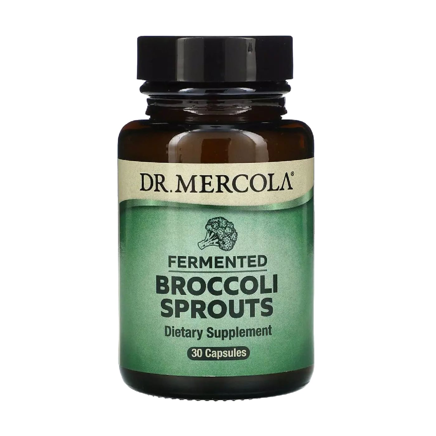 Ферментовані паростки брокколі Dr. Mercola Fermented Broccoli Sprouts, 30 капсул