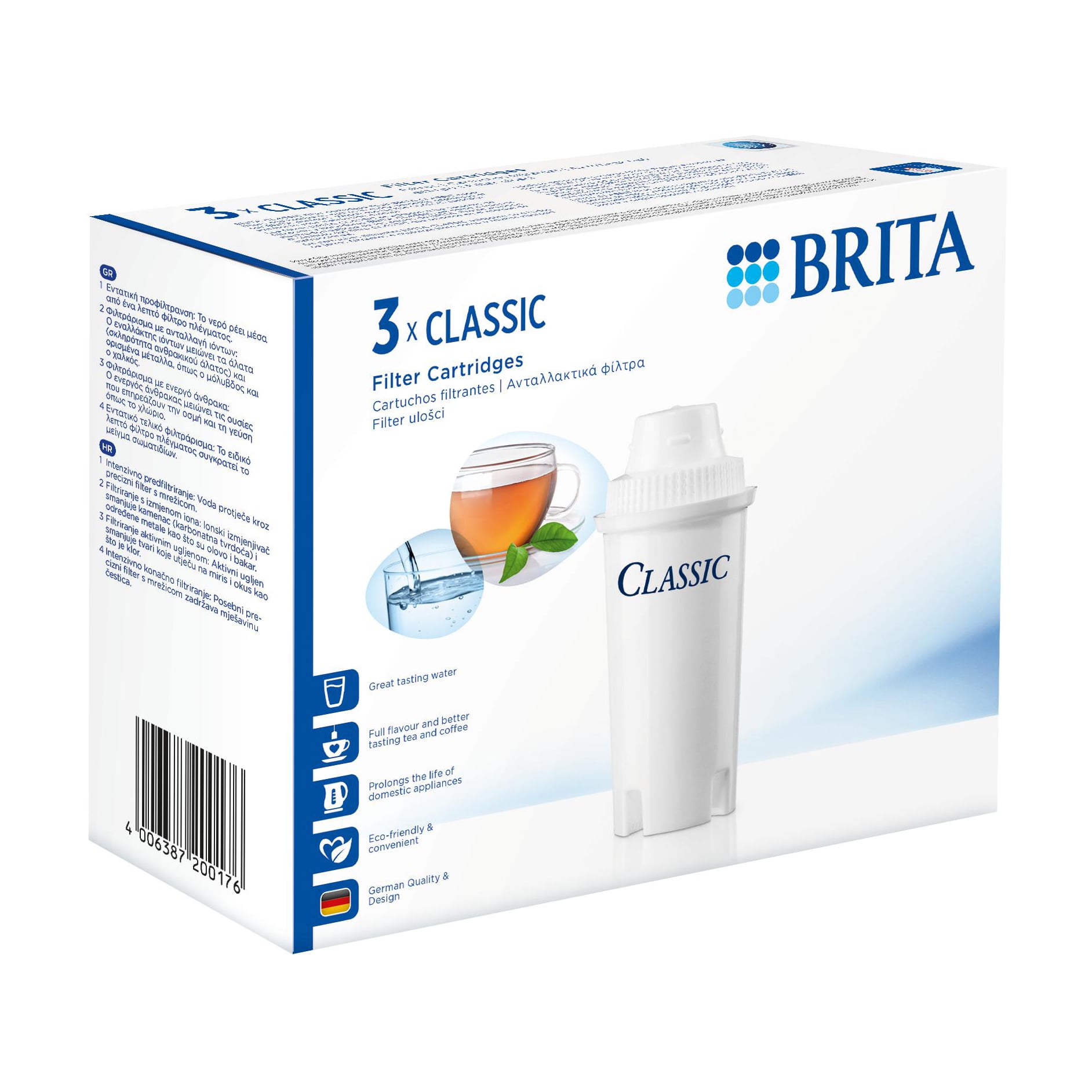 Фільтр для води Brita Classic, 3 шт