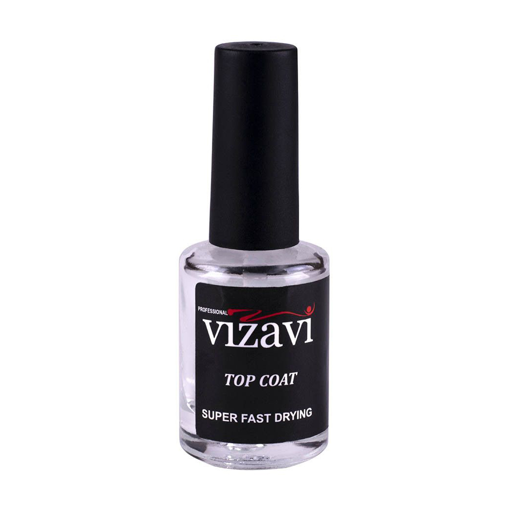 Фінішне покриття для лаку Vizavi Professional Top Coat Super Fast Drying, 12 мл
