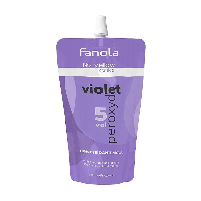 Фіолетовий окислювач проти жовтизни Fanola No Yellow Violet Oxidizing Cream 1.5% (5 Vol), 1 л