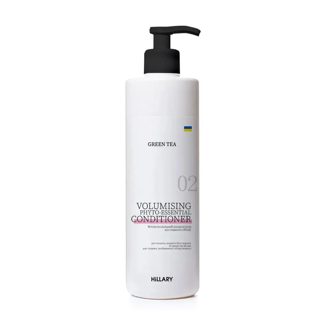 Фітоесенціальний кондиціонер Hillary Green Tea Volumising Phyto-Essential Conditioner для надання об'єму волоссю, 500 мл