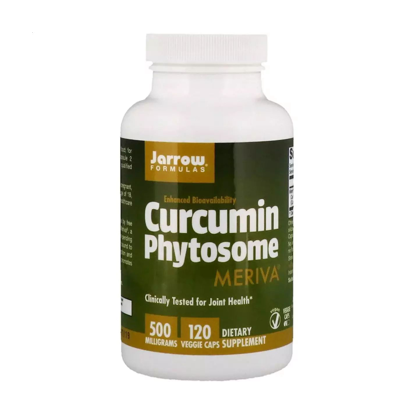 Фітосоми куркуміну Jarrow Formulas Curcumin Phytosome Meriva 500 мг, 120 капсул