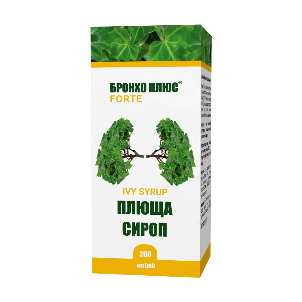 Фітосироп з плющем Бронхо Плюс Forte Ivy Syrup, 200 мл