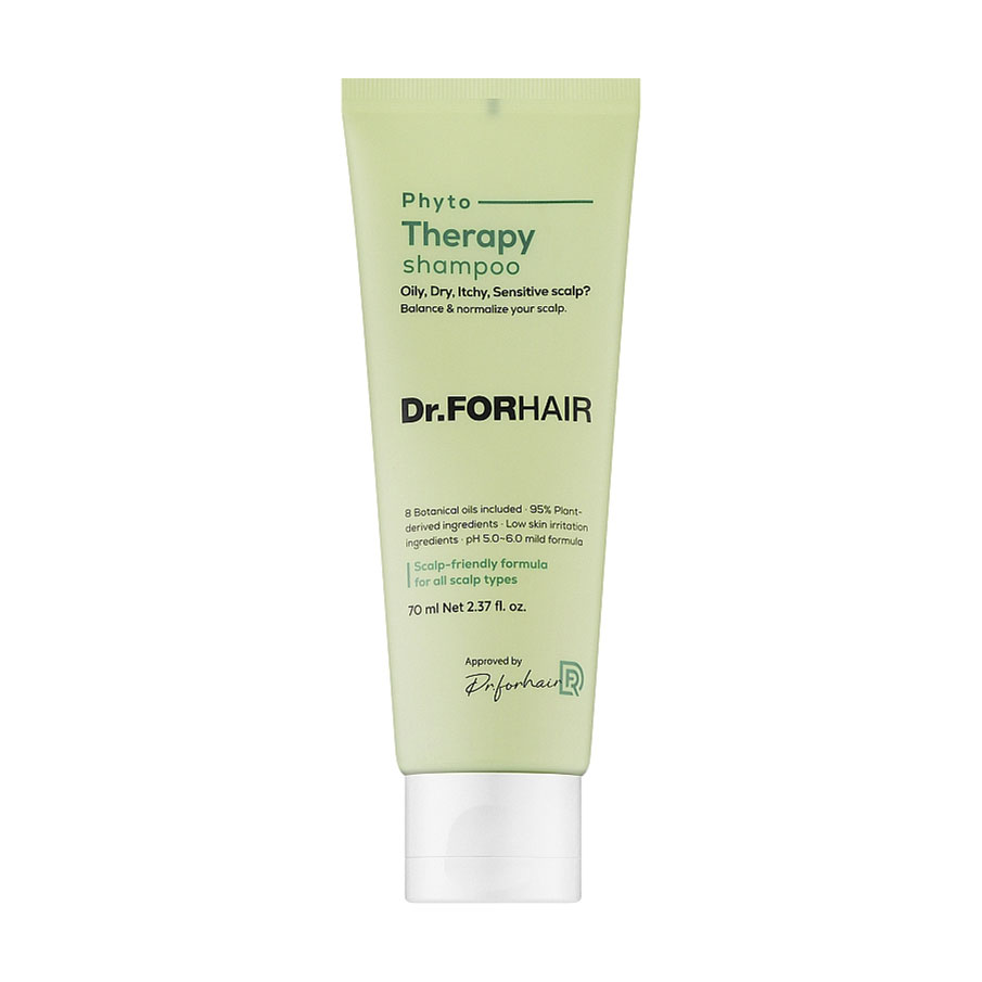 Фітотерапевтичний шампунь Dr.FORHAIR Phyto Therapy Shampoo для чутливої шкіри голови, 70 мл