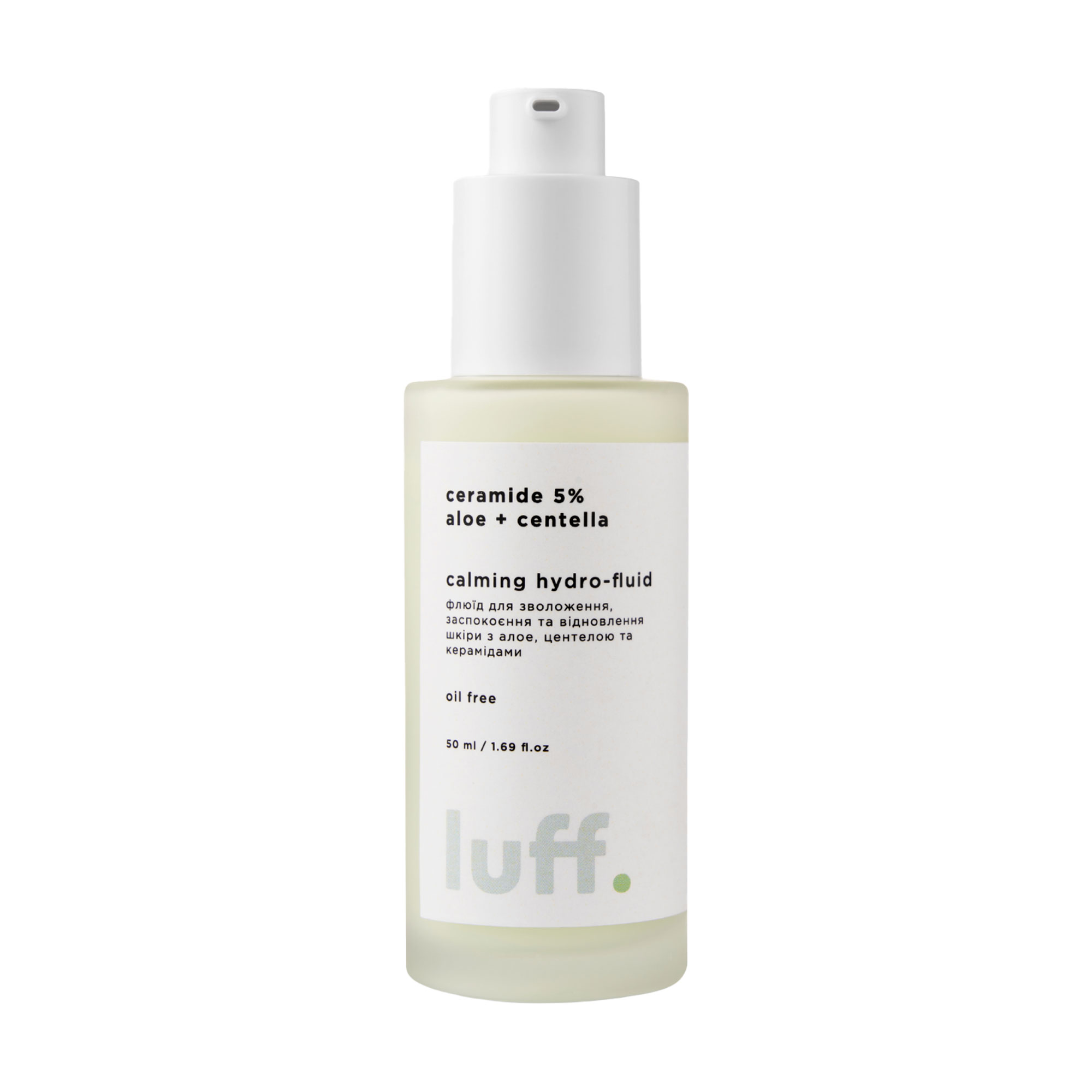 Флюїд для комплексного відновлення шкіри Luff Calming Hydro-Fluid з церамідами, 100 мл