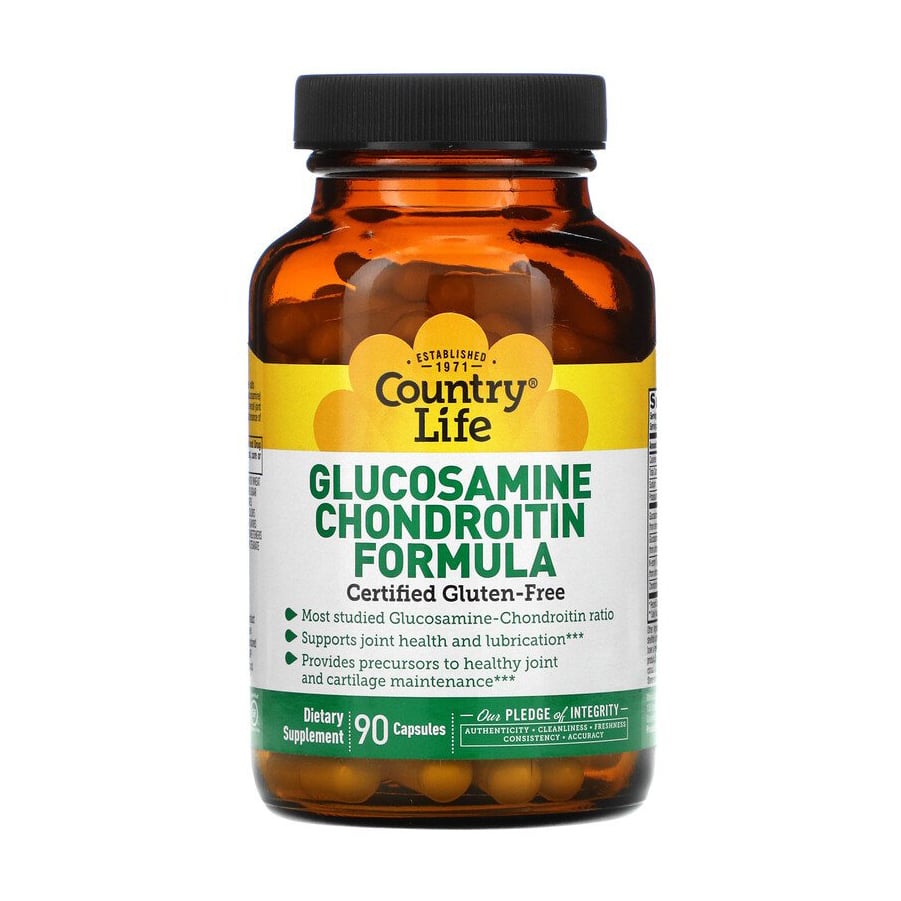 Формула глюкозаміну та хондроїтину Country Life Glucosamine Chondroitin Formula, 90 капсул