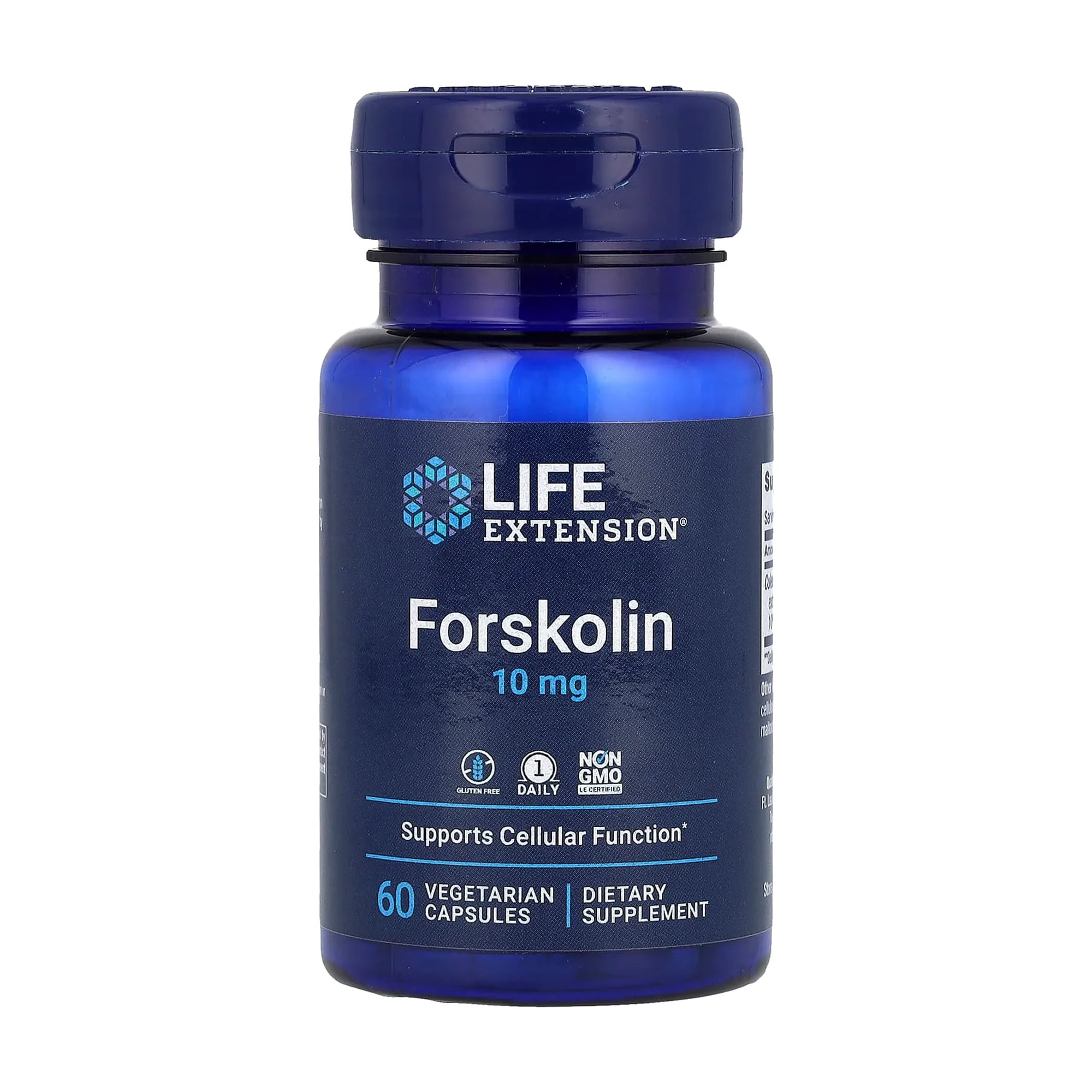 Форсколін Life Extension Forskolin 10 мг, 60 вегетаріанських капсул