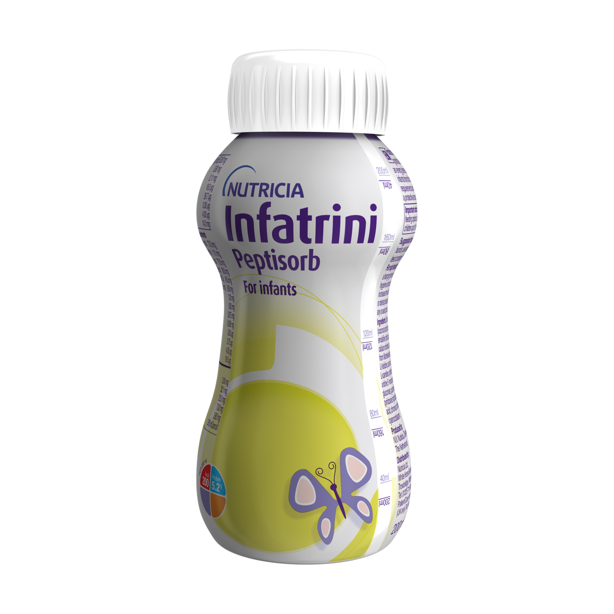 Функціональне дитяче харчування Nutricia Infatrini Peptisorb для дітей від народження до 18 місяців або з масою тіла до 9 кг, 200 мл