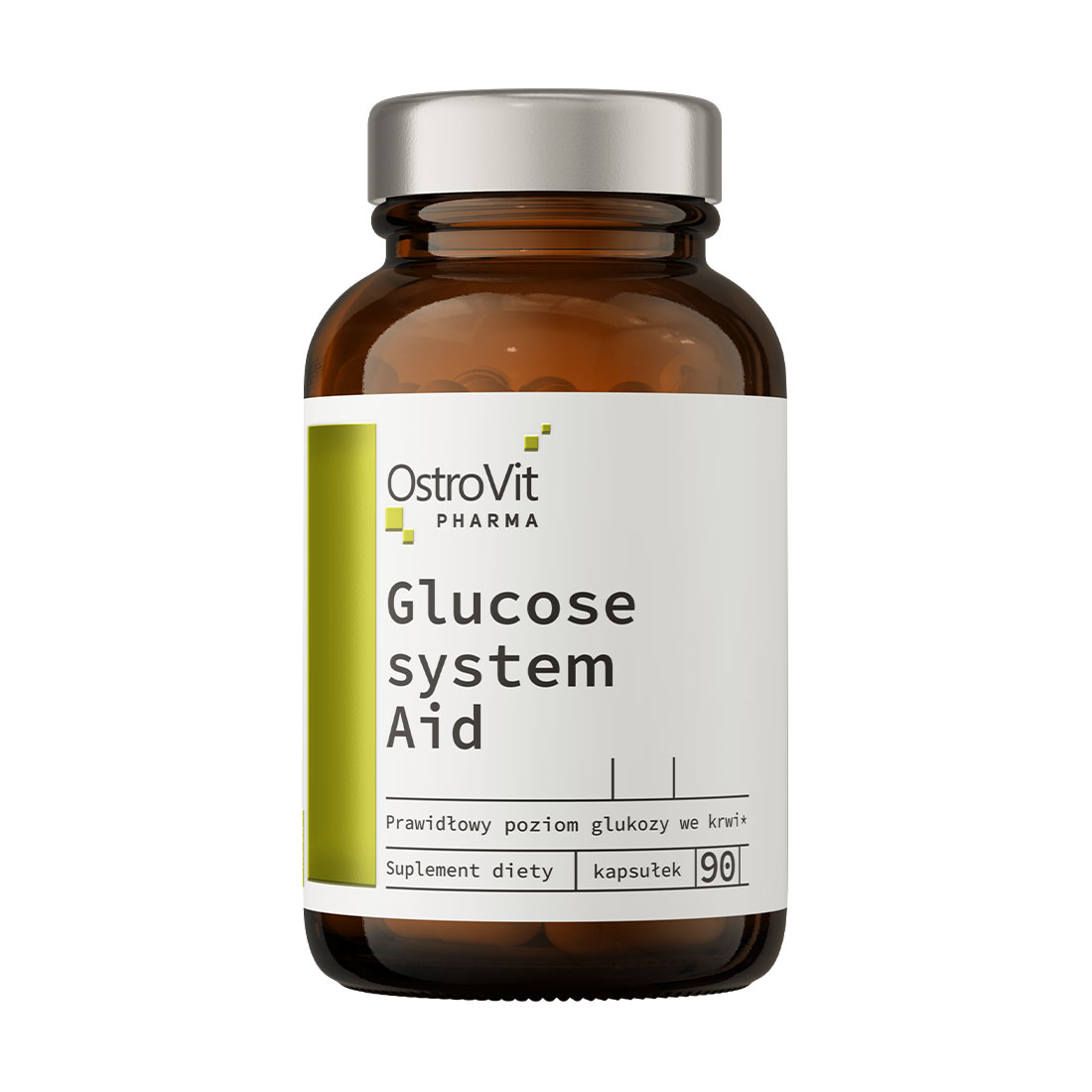 Функціонування метаболізму глюкози та інсуліну OstroVit Pharma Glucose System Aid, 90 капсул