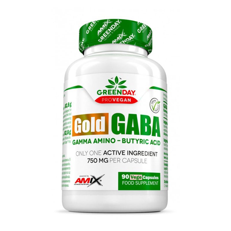Гамма-аміномасляна кислота Amix Nutrition GreenDay ProVegan Gold GABA, 90 капсул