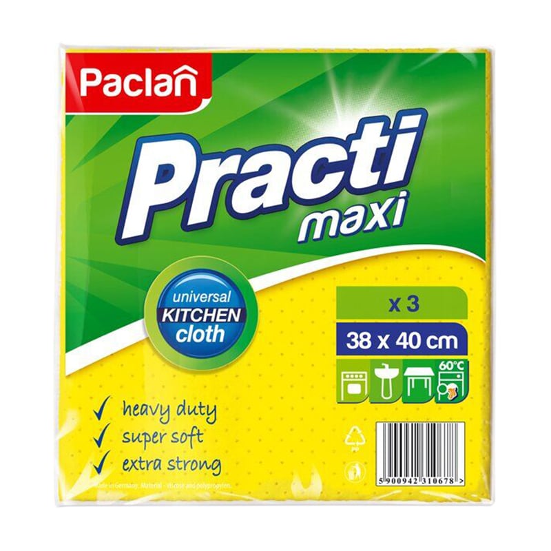 Ганчірка для прибирання Paclan Practi Maxi, 3 шт