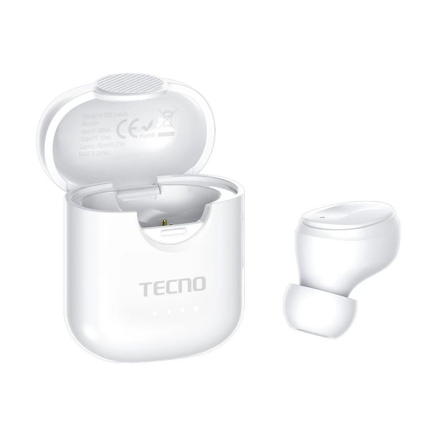 Гарнітура бездротова Tecno Minipods M1 Mono біла (4895180759475)