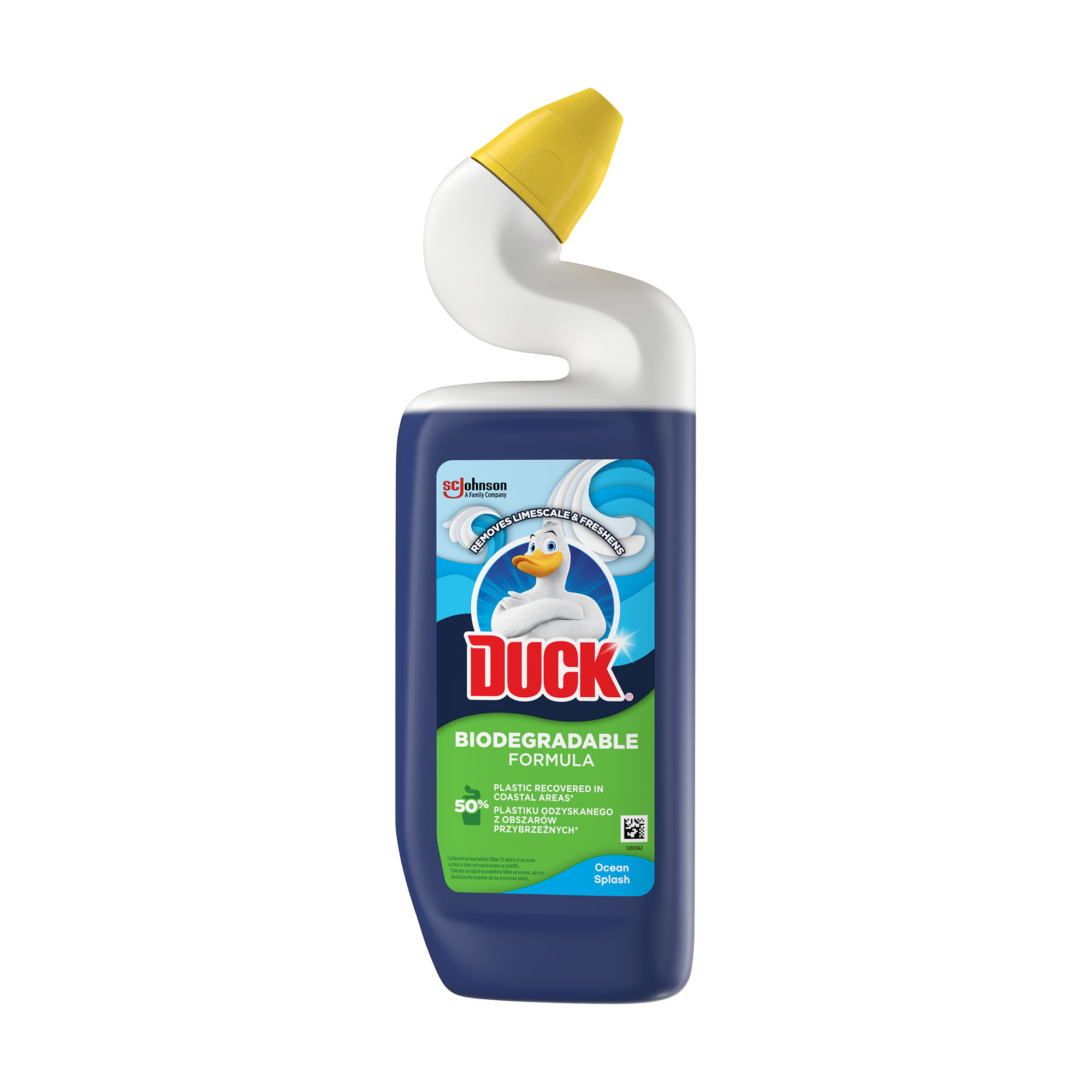 Гель для чищення унітазу Duck Biodegradable Formula Ocean Splash, 750 мл
