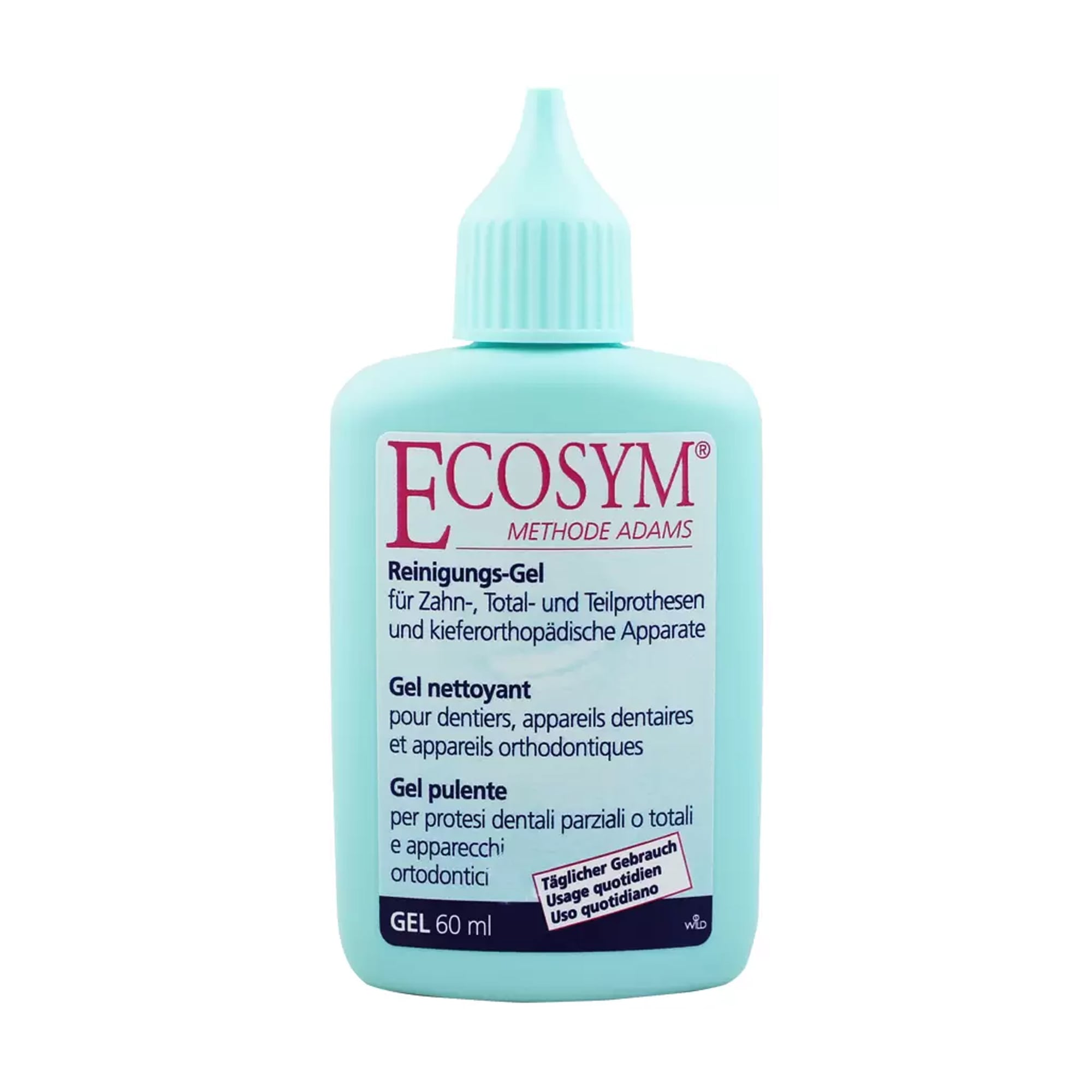 Гель для чищення зубних протезів та ортодонтичних апаратів ECOSYM Gel, 60 мл