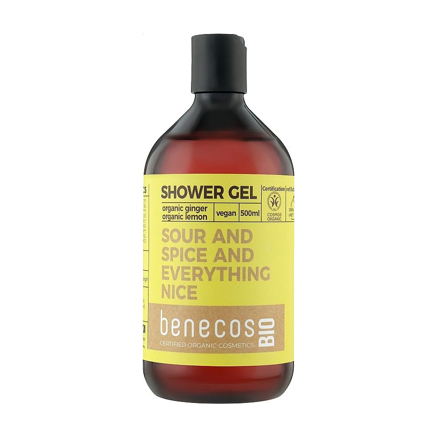 Гель для душу Benecos Shower Gel, Organic Ginger &amp; Lemon, 500 мл