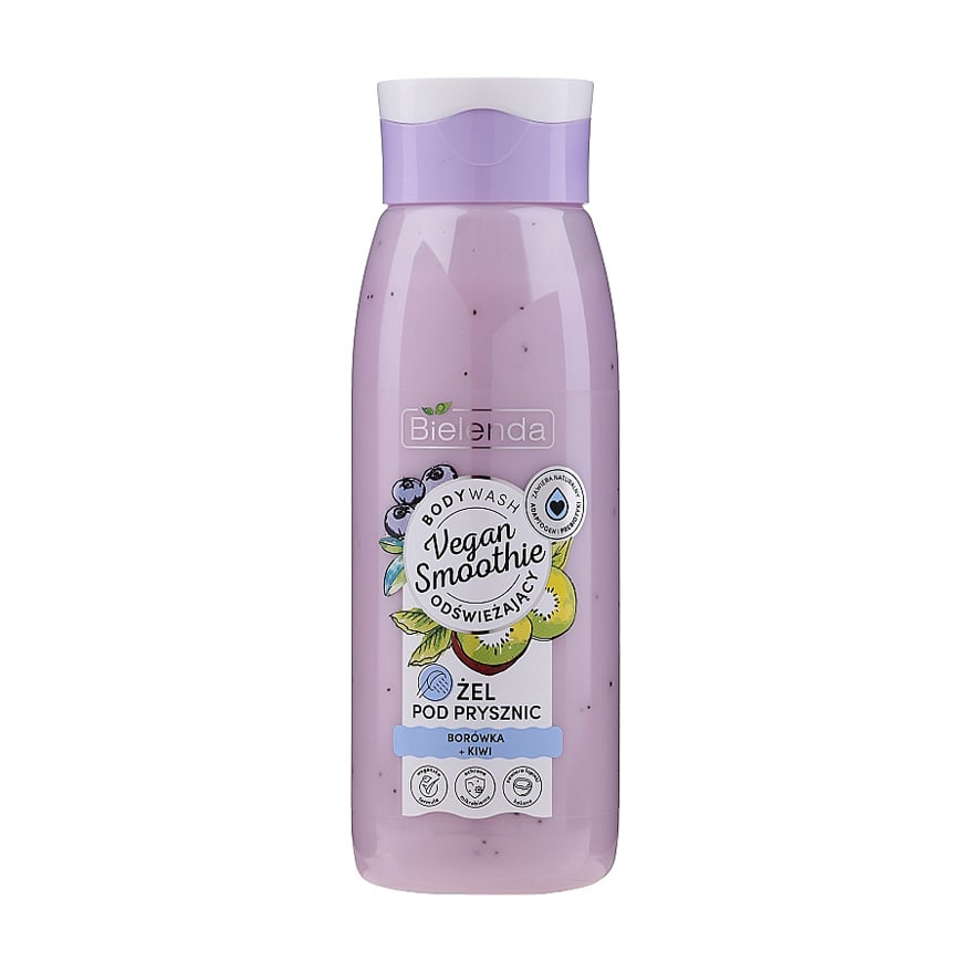 Гель для душу Bielenda Vegan Smoothie Shower Gel Чорниця та ківі, 400 г