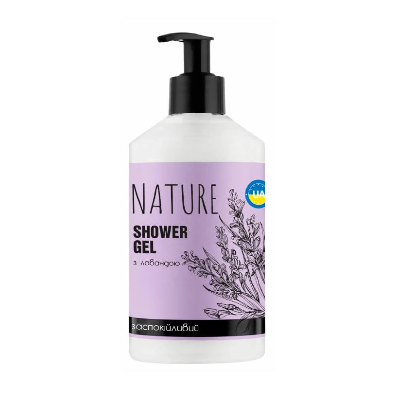 Гель для душу Bioton Cosmetics Nature Shower Gel Заспокійливий, з лавандою, 900 мл