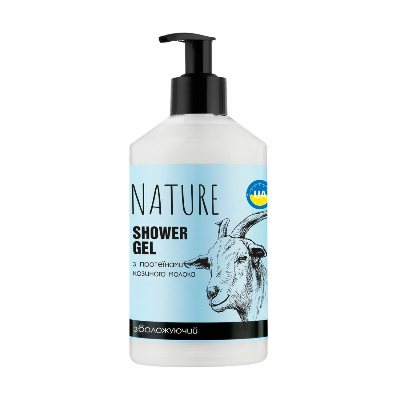 Гель для душу Bioton Cosmetics Nature Shower Gel Зволожувальний, з протеїнами козячого молока, 900 мл