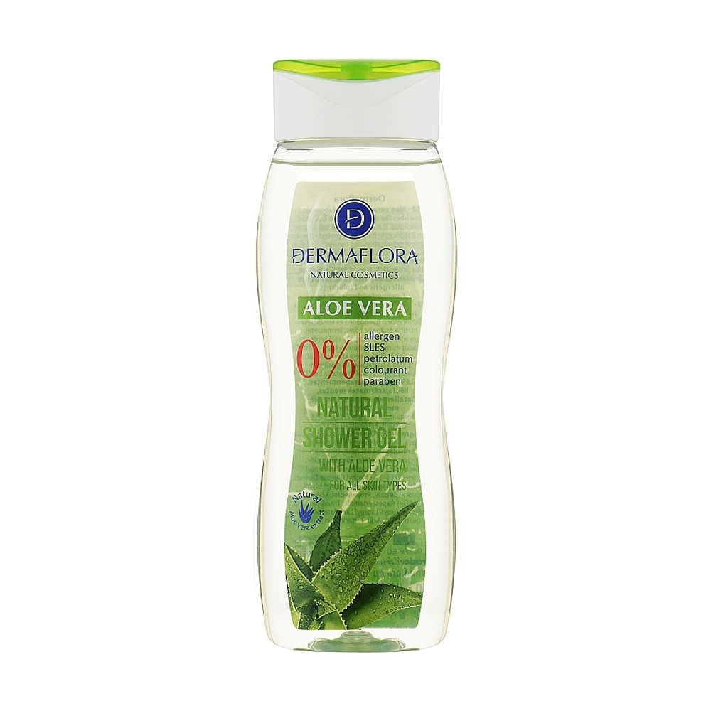 Гель для душу Dermaflora Aloe Vera Natural Shower Gel з алое вера, 250 мл