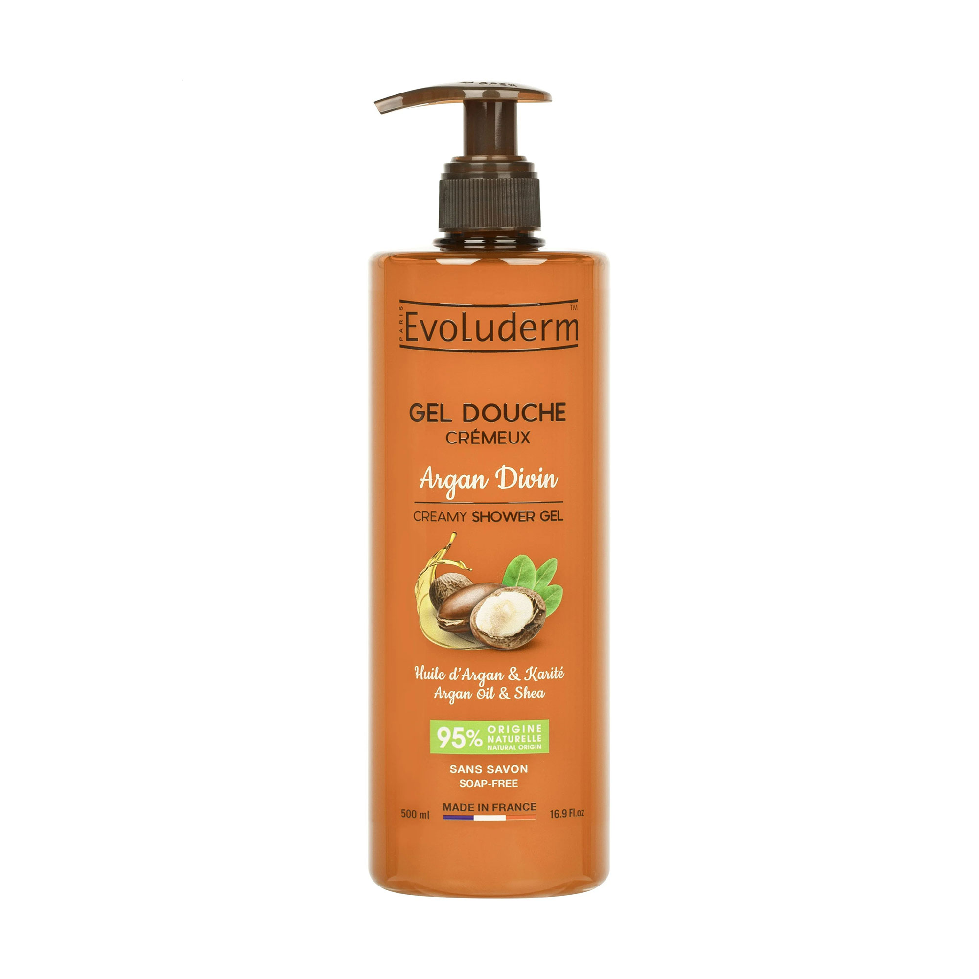 Гель для душу Evoluderm Creamy Shower Gel з аргановою олією, 500 мл