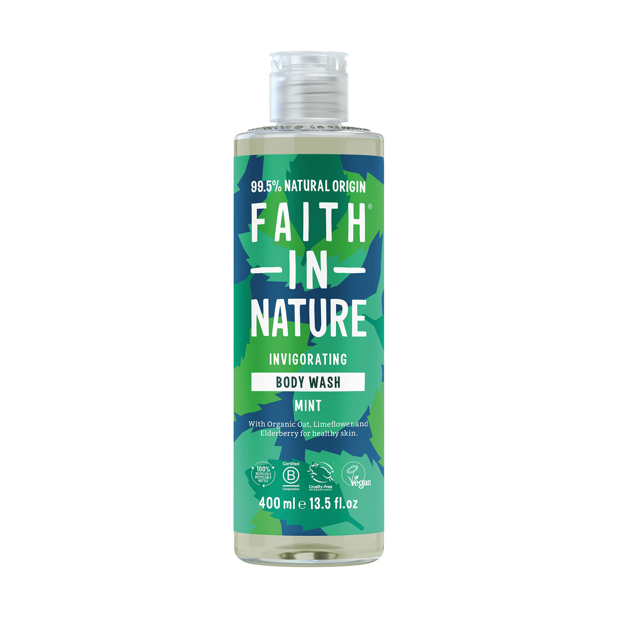 Гель для душу Faith in Nature Invigorating Body Wash з м'ятою, 400 мл
