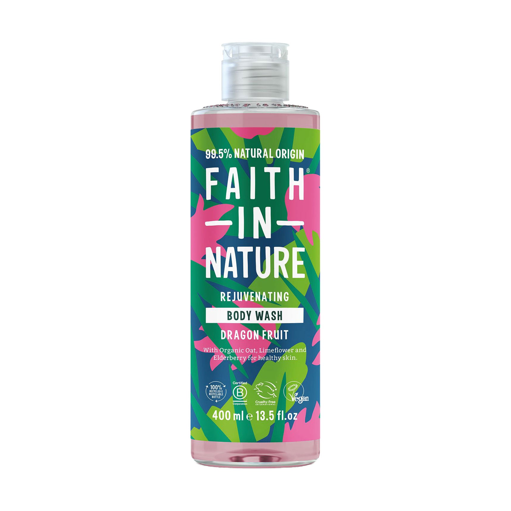 Гель для душу Faith In Nature Rejuvenating Body Wash з фруктом дракона, 400 мл