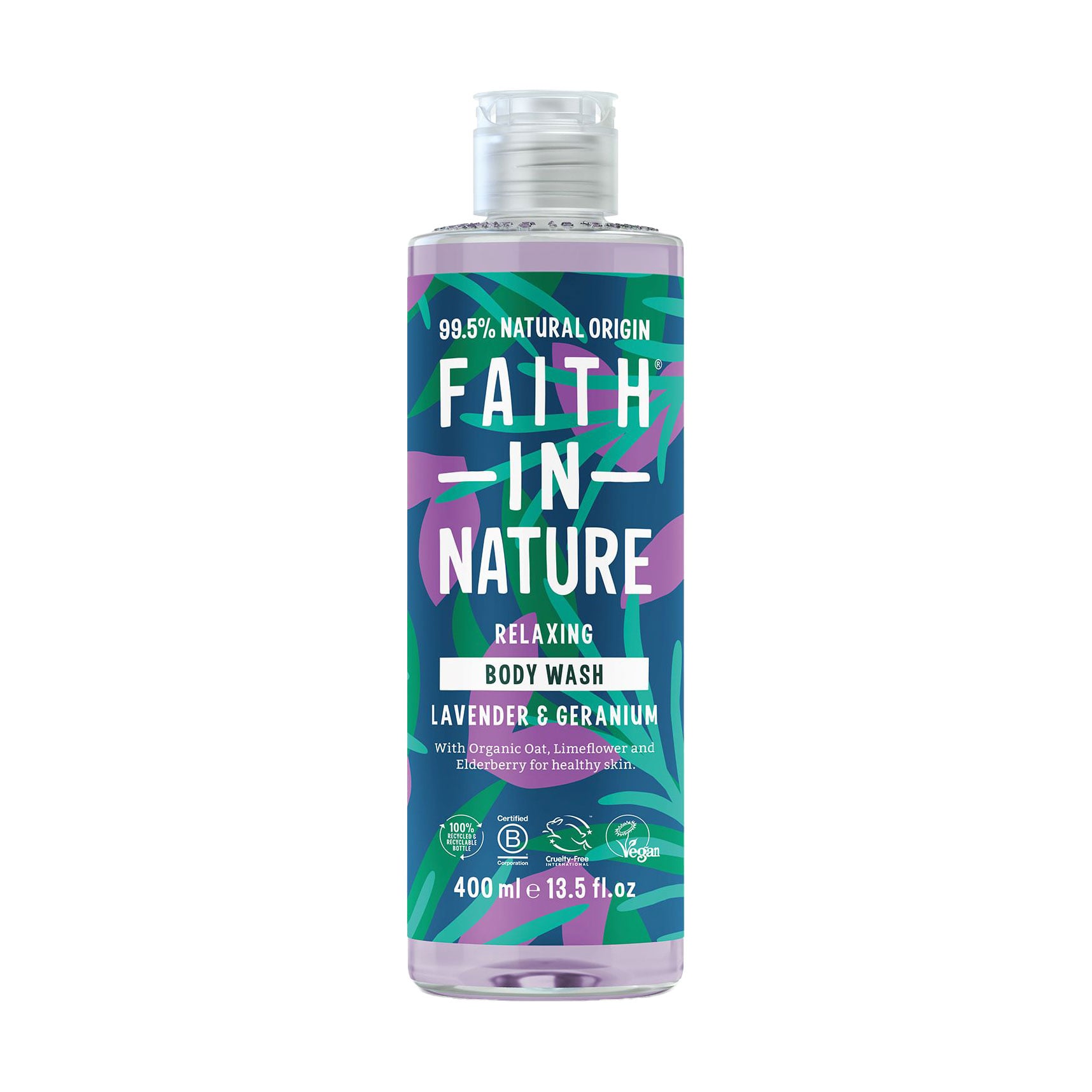 Гель для душу Faith In Nature Relaxing Body Wash з лавандою та геранню, 400 мл