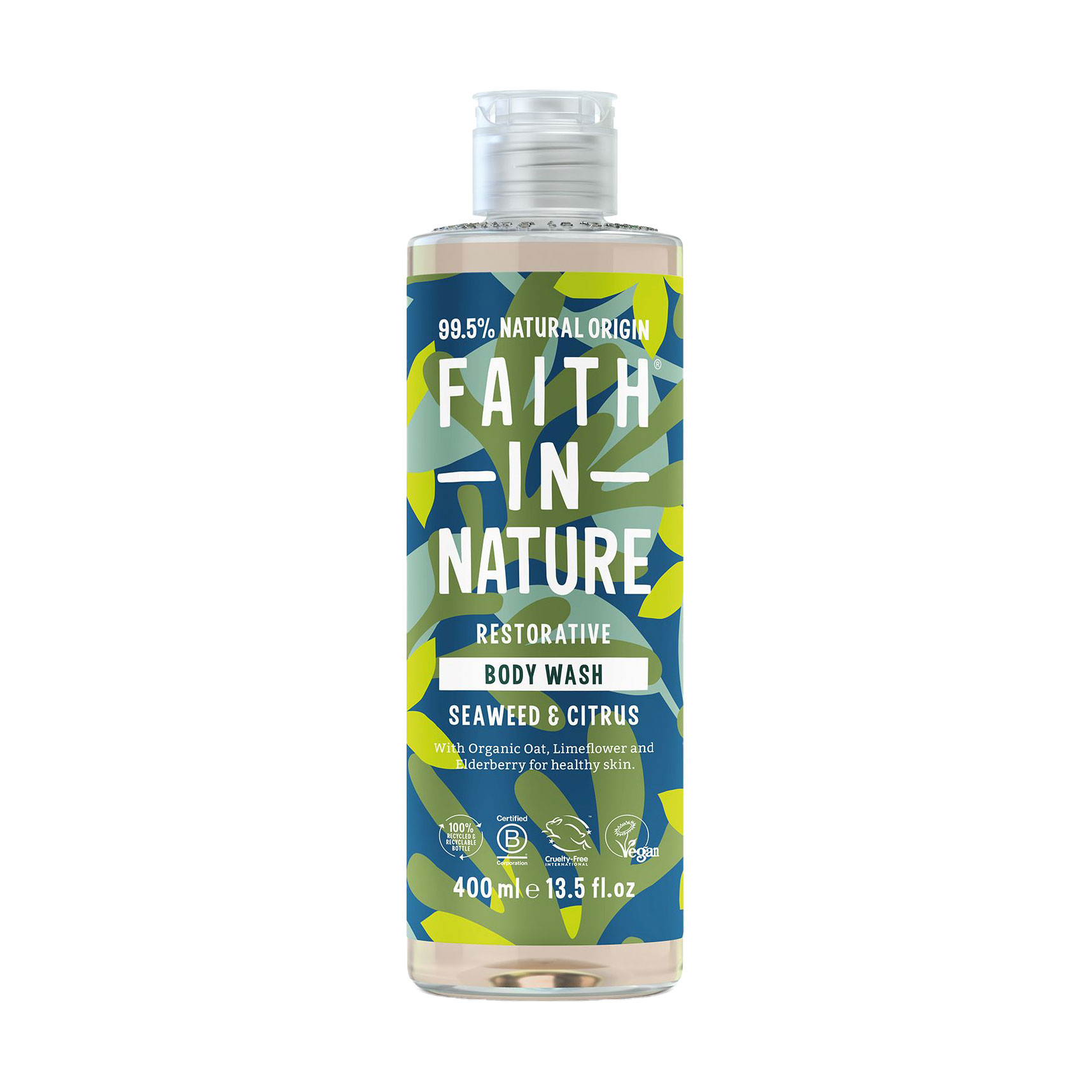 Гель для душу Faith In Nature Restorative Body Wash з морськими водоростями та цитрусом, 400 мл
