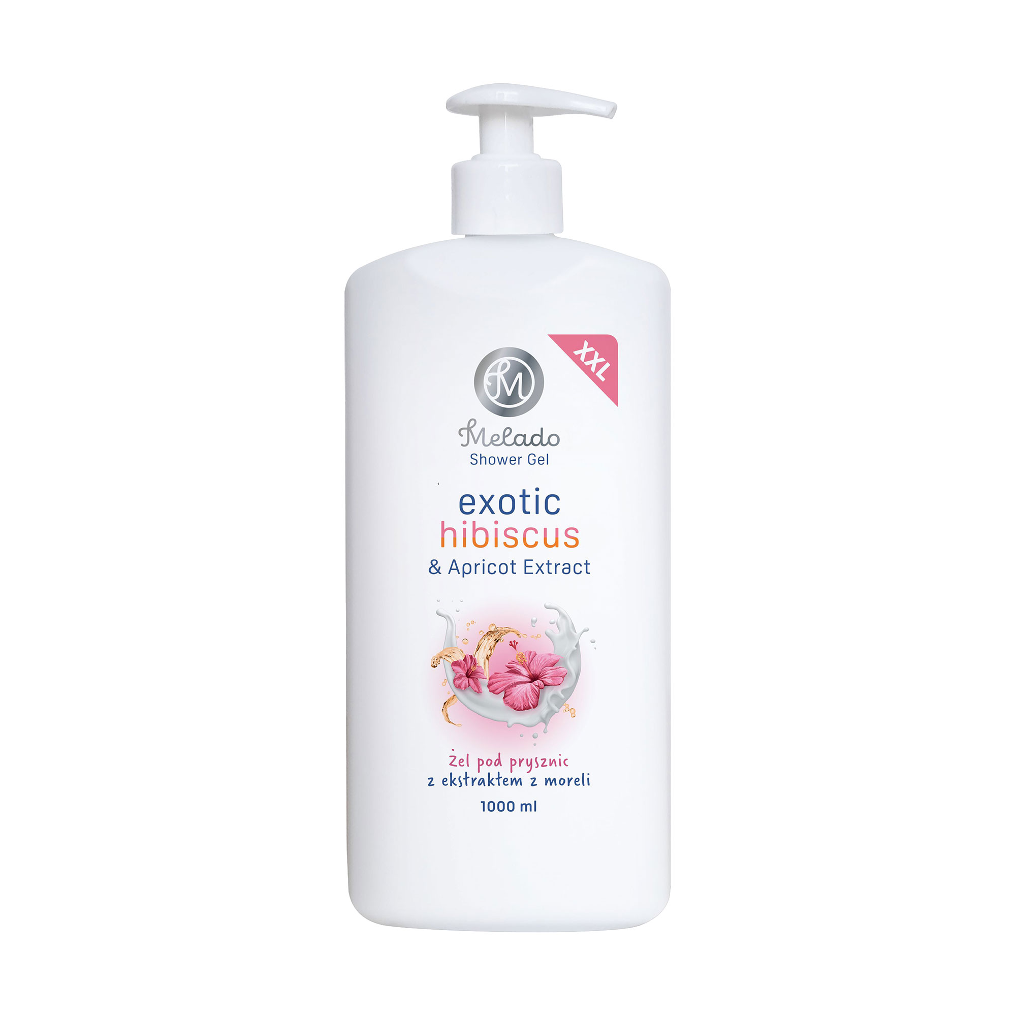 Гель для душу Melado Exotic Shower Gel з екстрактом гібіскусу та абрикосу, 1 л