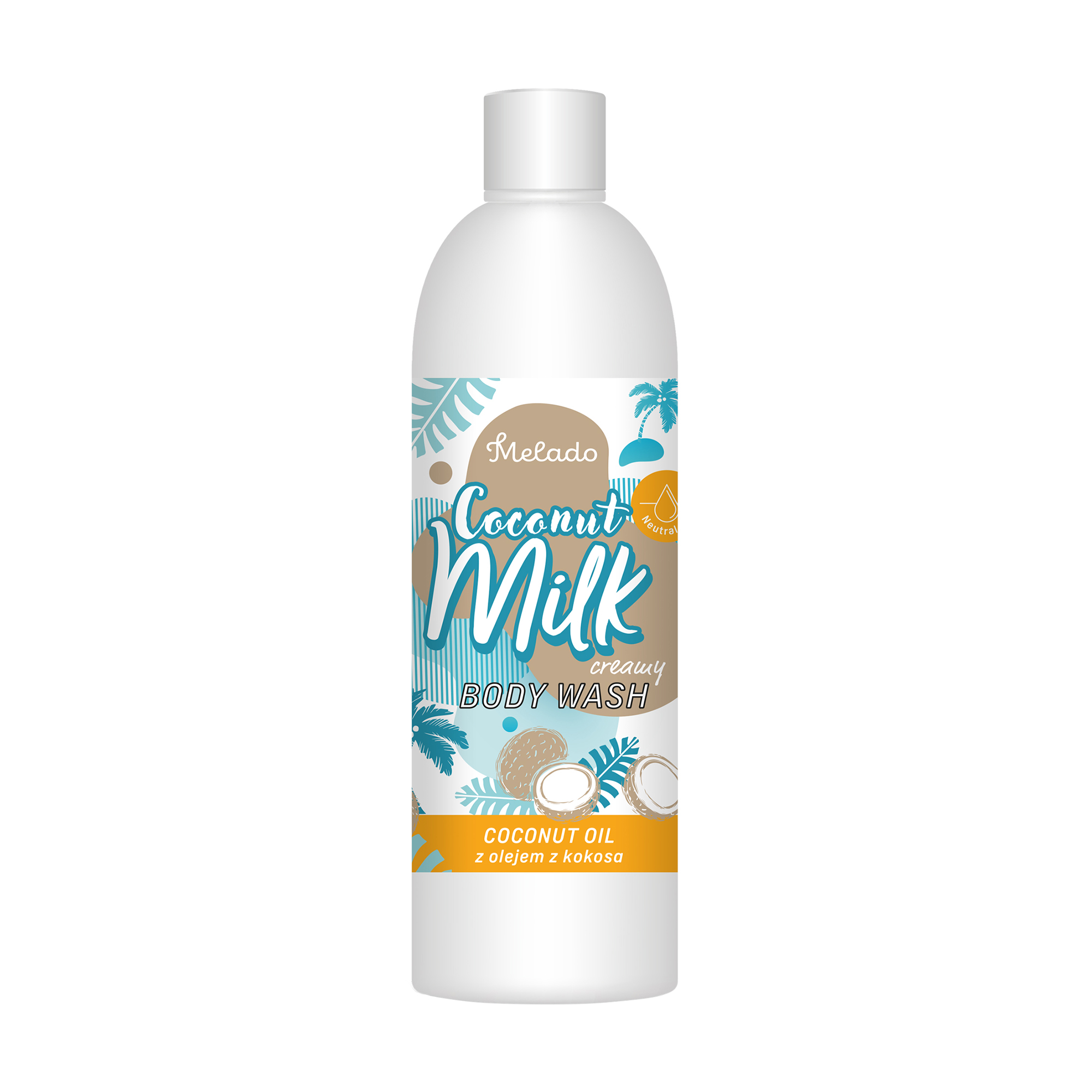 Гель для душу Melado Shower Gel Milk With Coconut Oil з кокосовою олією, 500 мл