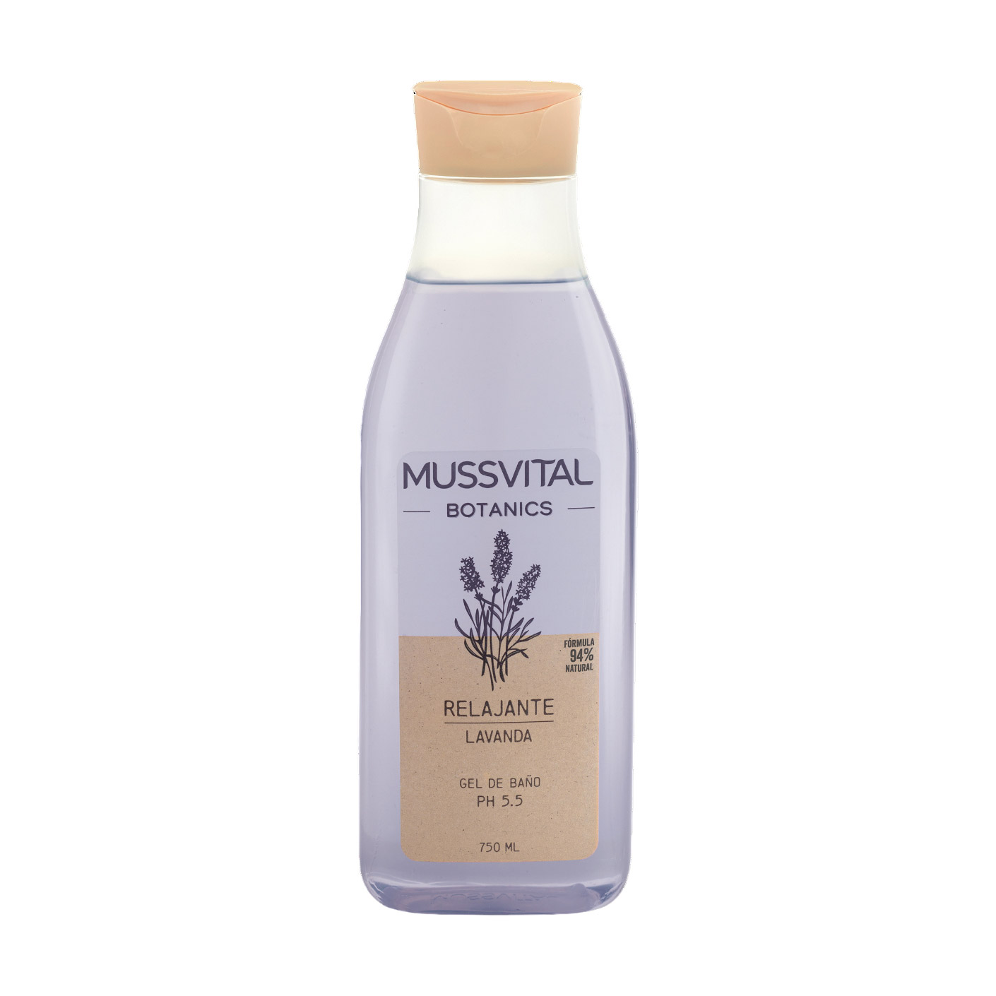 Гель для душу Mussvital Botanics Лаванда, 750 мл
