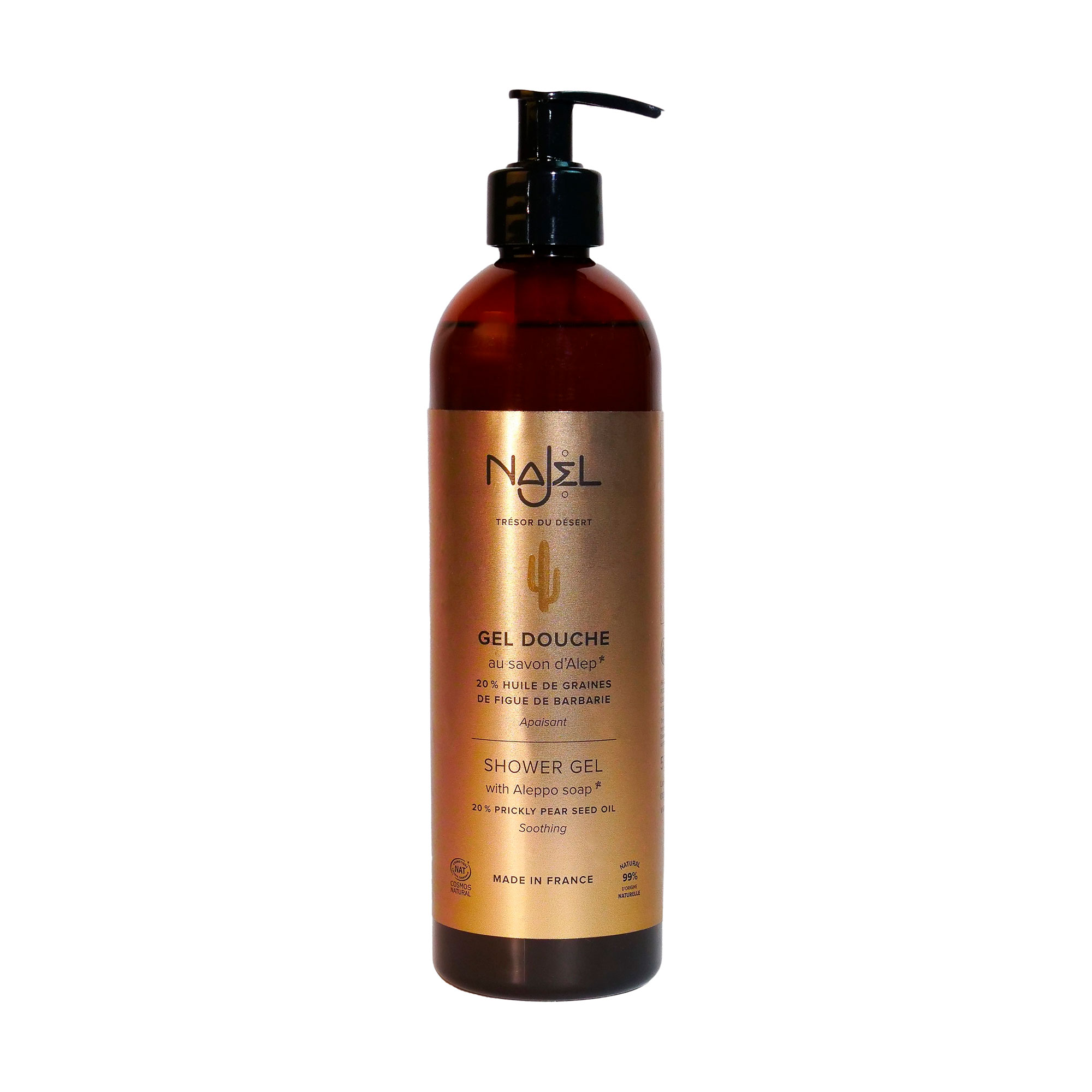 Гель для душу Najel Prickly Pear Oil Shower Gel With Aleppo Soap з олією опунції, 500 мл