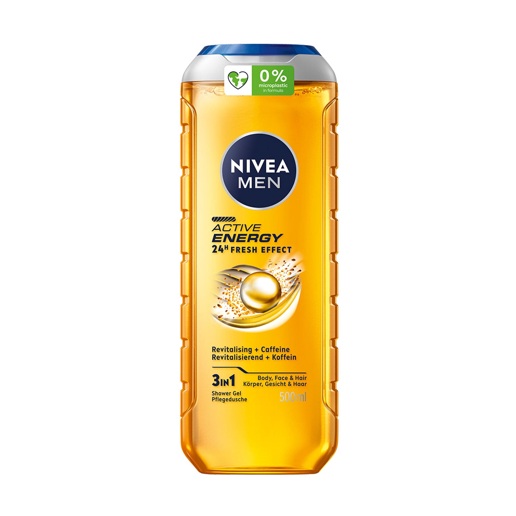 Гель для душу NIVEA MEN Активна Енергія 3 в 1 для тіла, обличчя та волосся, 500 мл