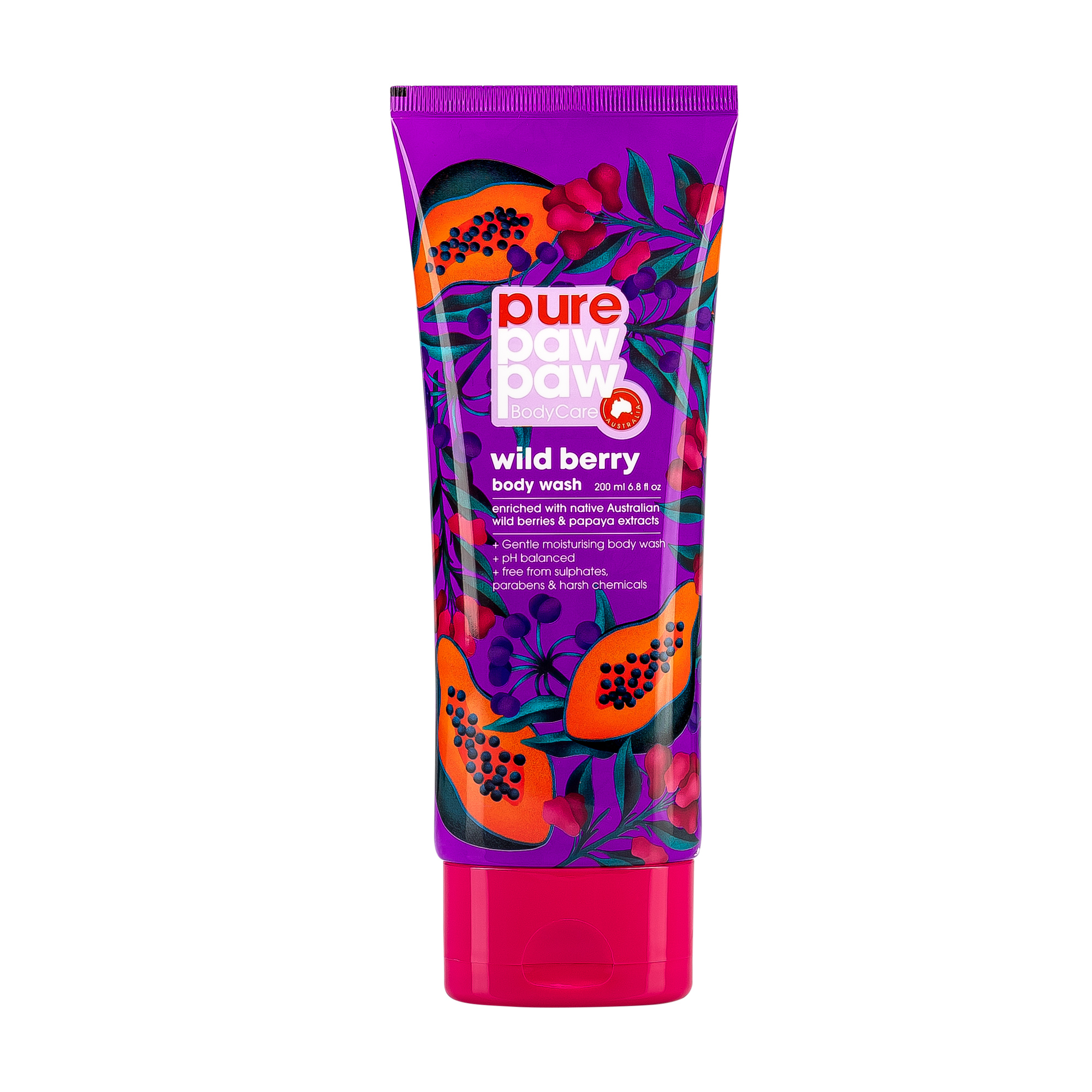Гель для душу Pure Paw Paw Body Care Wild Berry Body Wash, 200 мл