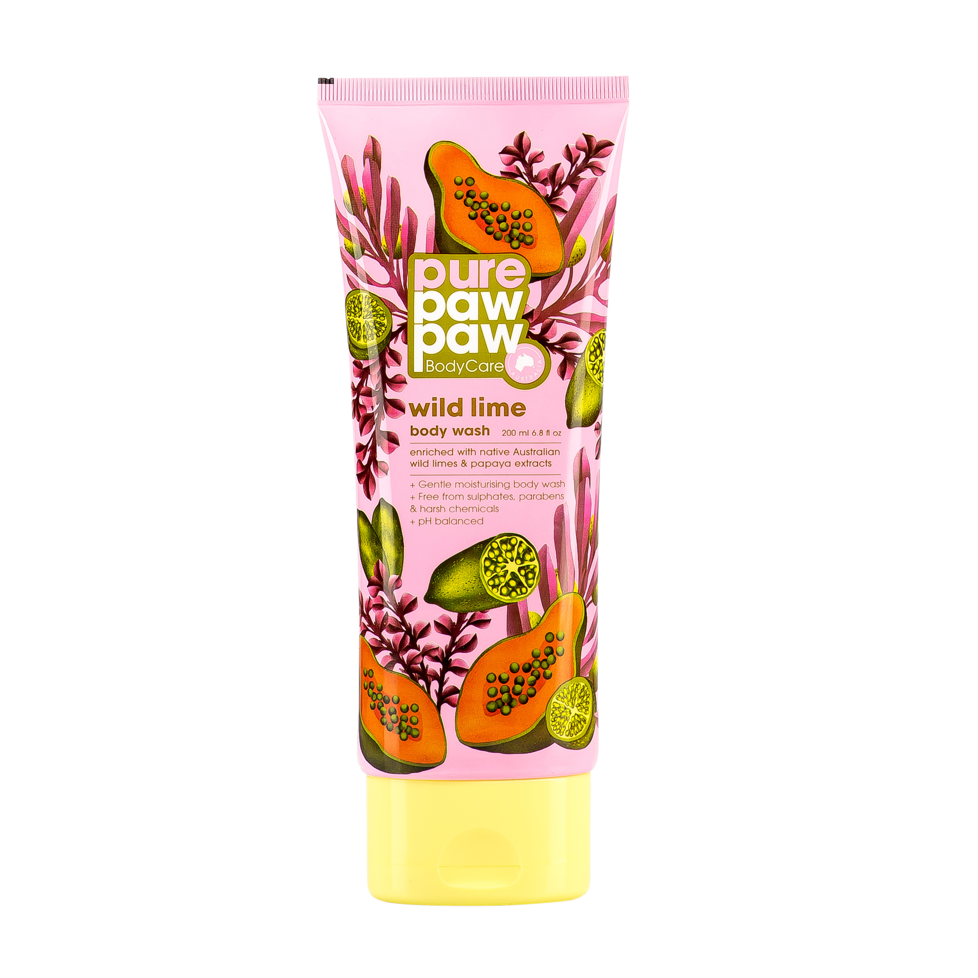 Гель для душу Pure Paw Paw Body Care Wild Lime Body Wash, 200 мл