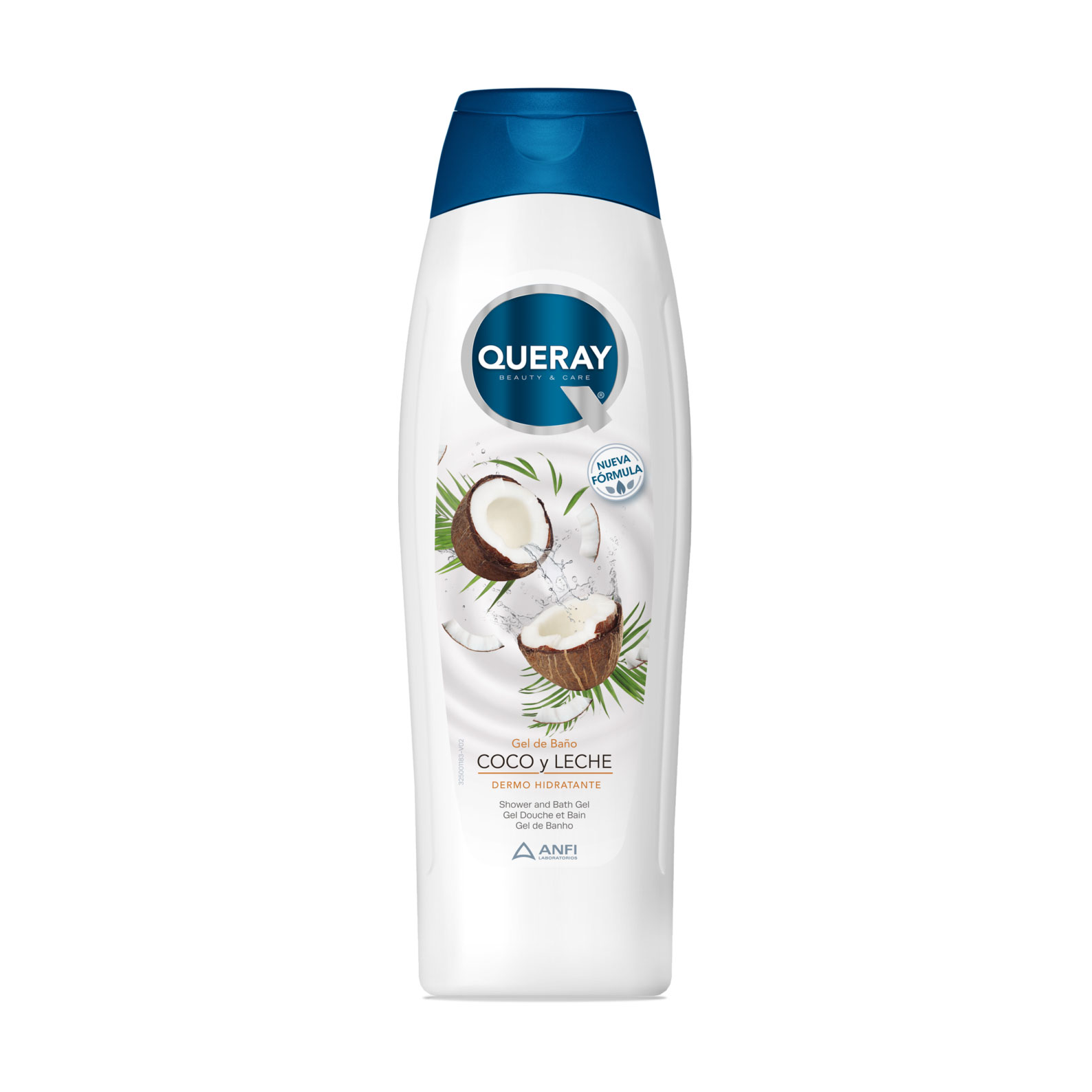 Гель для душу Queray Coco y Leche Shower and Bath Gel, 750 мл