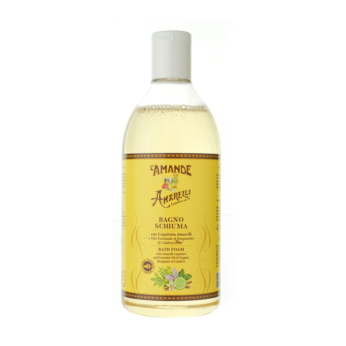Гель для душу та піна для ванни L'Amande Calabria Boite Bath Foam Калабрія, з лакрицею та бергамотом, 500 мл