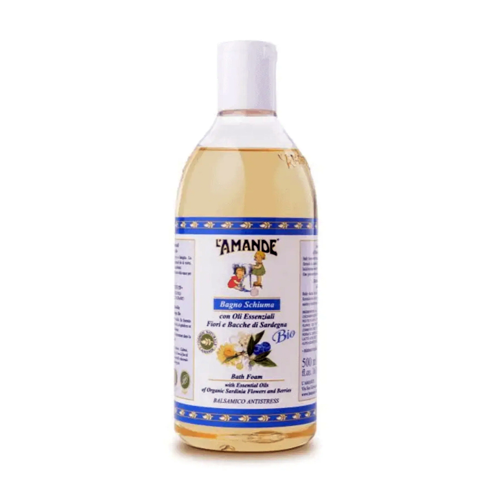 Гель для душу та піна для ванни L'Amande Sardinia Bath Foam Сардинія, з ефірною олією квітів та ягод, 500 мл