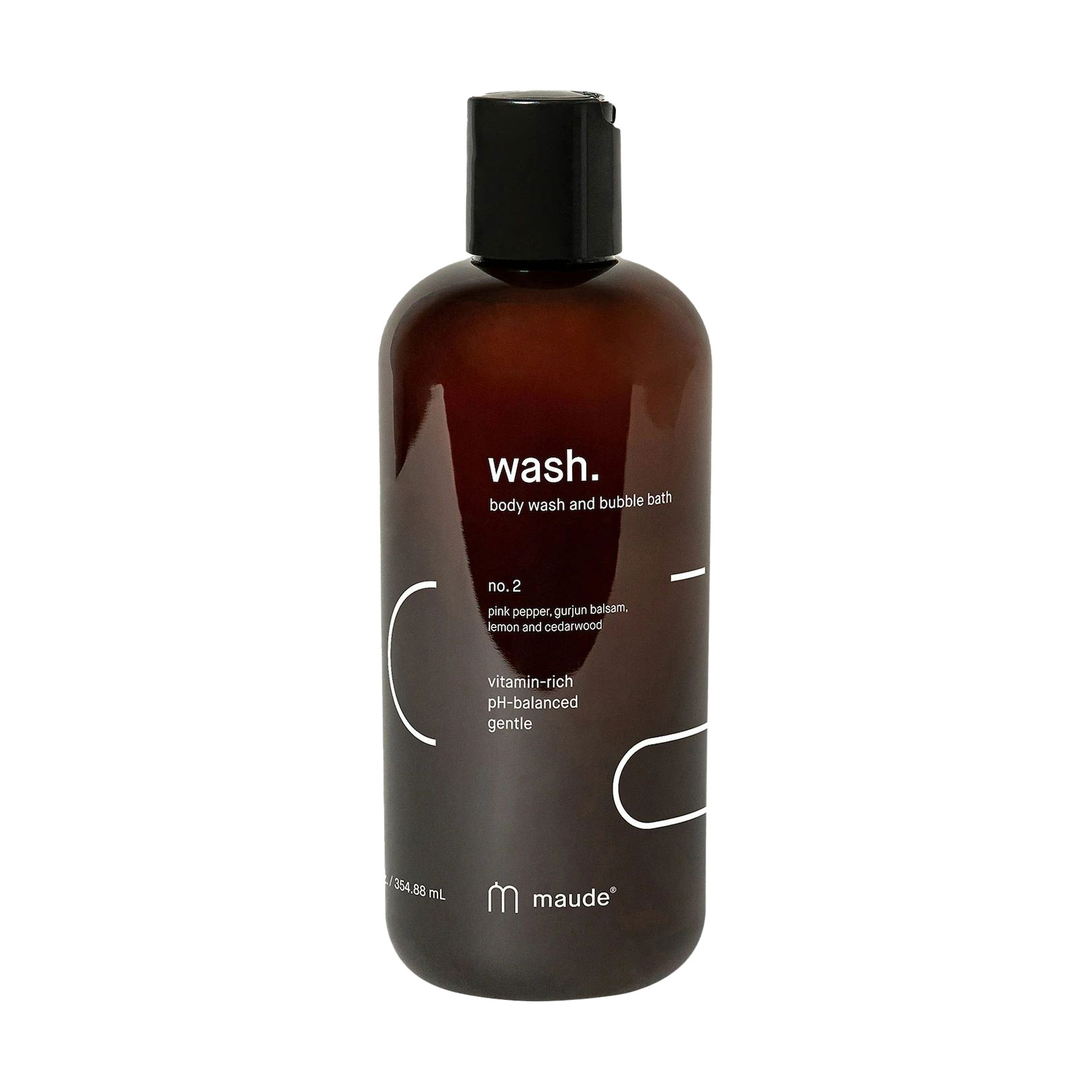 Гель для душу та піна для ванни Maude Wash. Body Wash And Bubble Bath No.2 Pink Pepper &amp; Gurjun Balsam, 355 мл