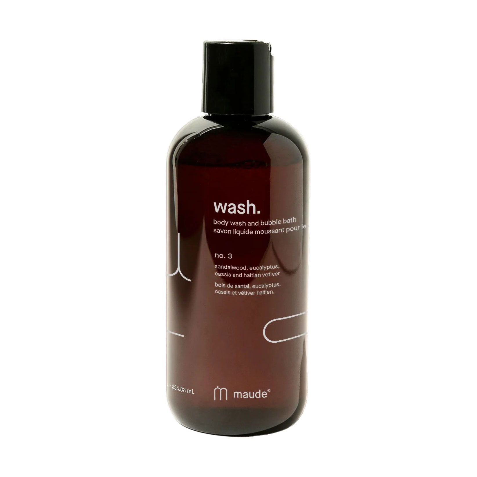 Гель для душу та піна для ванни Maude Wash. Body Wash And Bubble Bath No.3 Sandalwood &amp; Eucalyptus, 354.88 мл