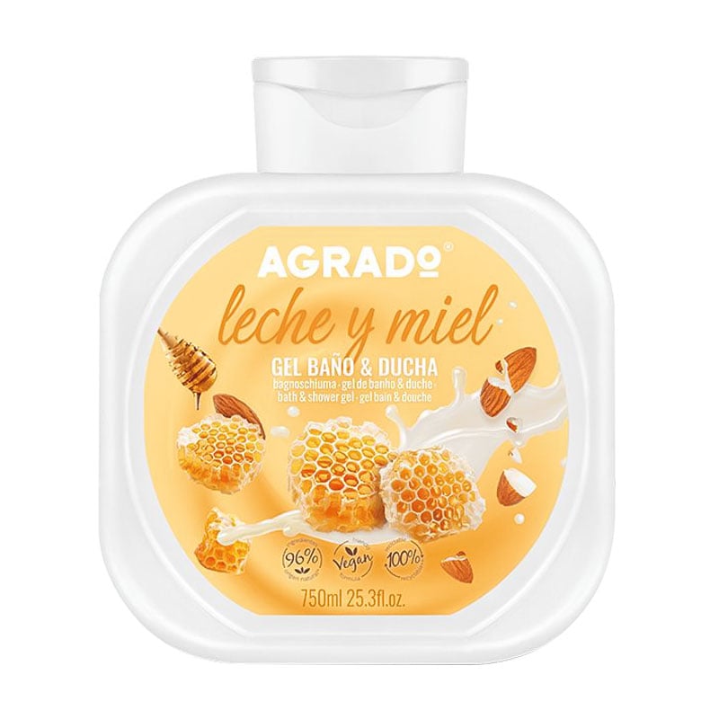 Гель для душу та ванни Agrado Bath &amp; Shower Gel Milk &amp; Honey, 750 мл