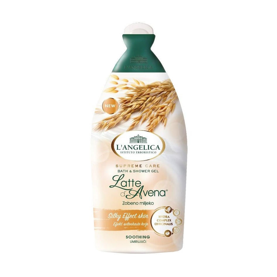 Гель для душу та ванни L'angelica Supreme Care Bath &amp; Shower Gel з вівсяним молоком, 500 мл