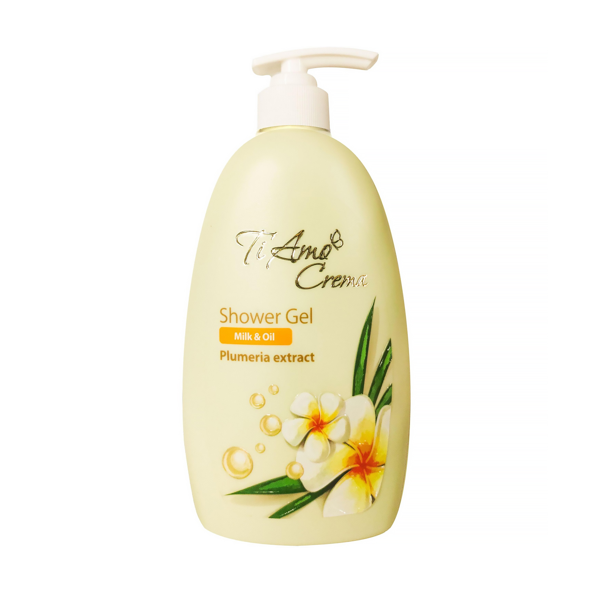 Гель для душу Ti Amo Crema Milk &amp; Oil Plumeria Extract Shower Gel, 400 мл