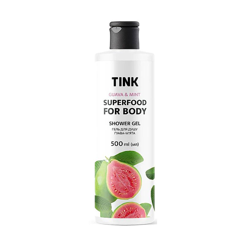Гель для душу Tink Superfood For Body Guava &amp; Mint Shower Gel Гуава-м'ята, 500 мл