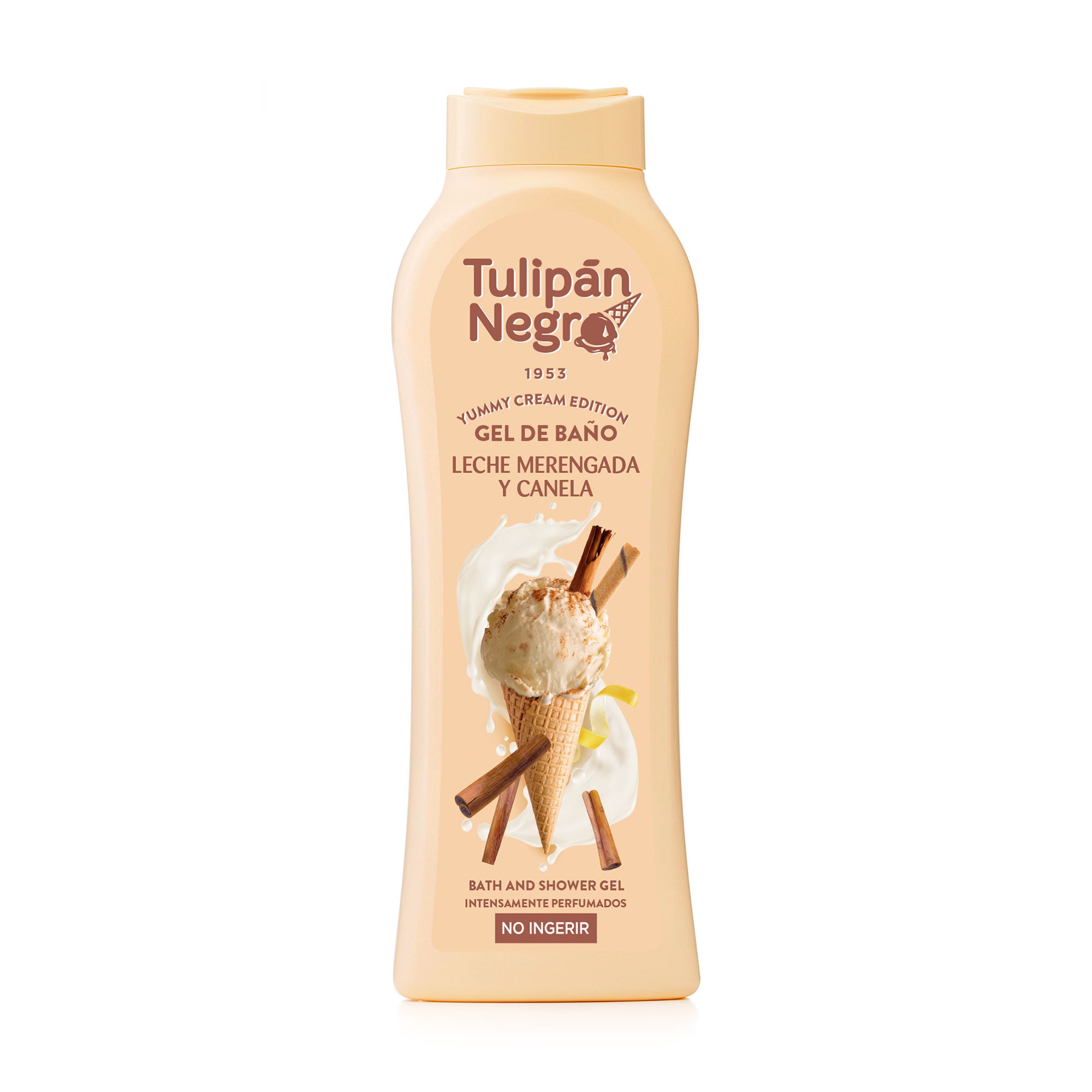 Гель для душу Tulipan Negro Yummy Cream Edition Bath And Shower Gel Молочне бізе, 650 мл