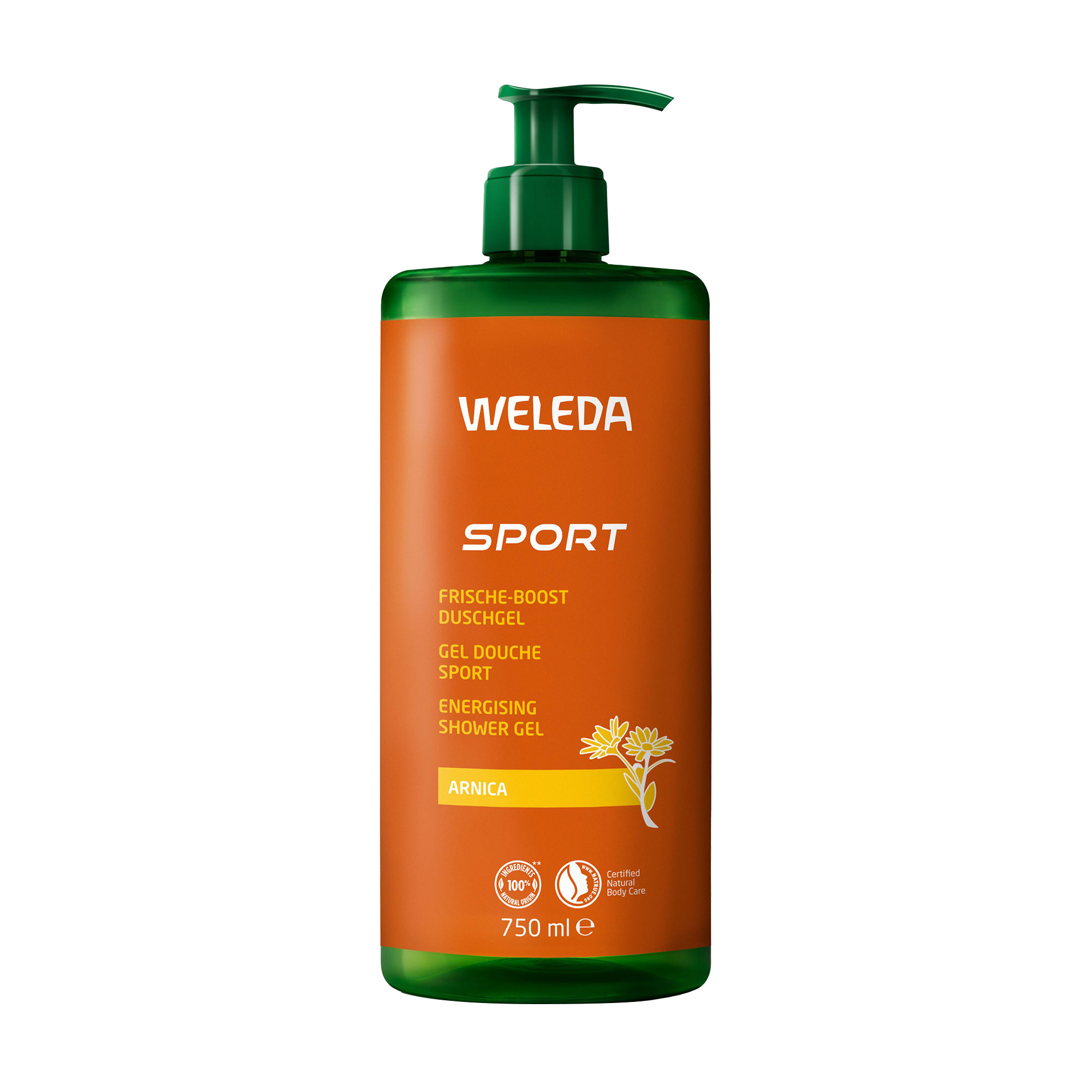 Гель для душу Weleda Arnica Sports Shower Gel, 750 мл